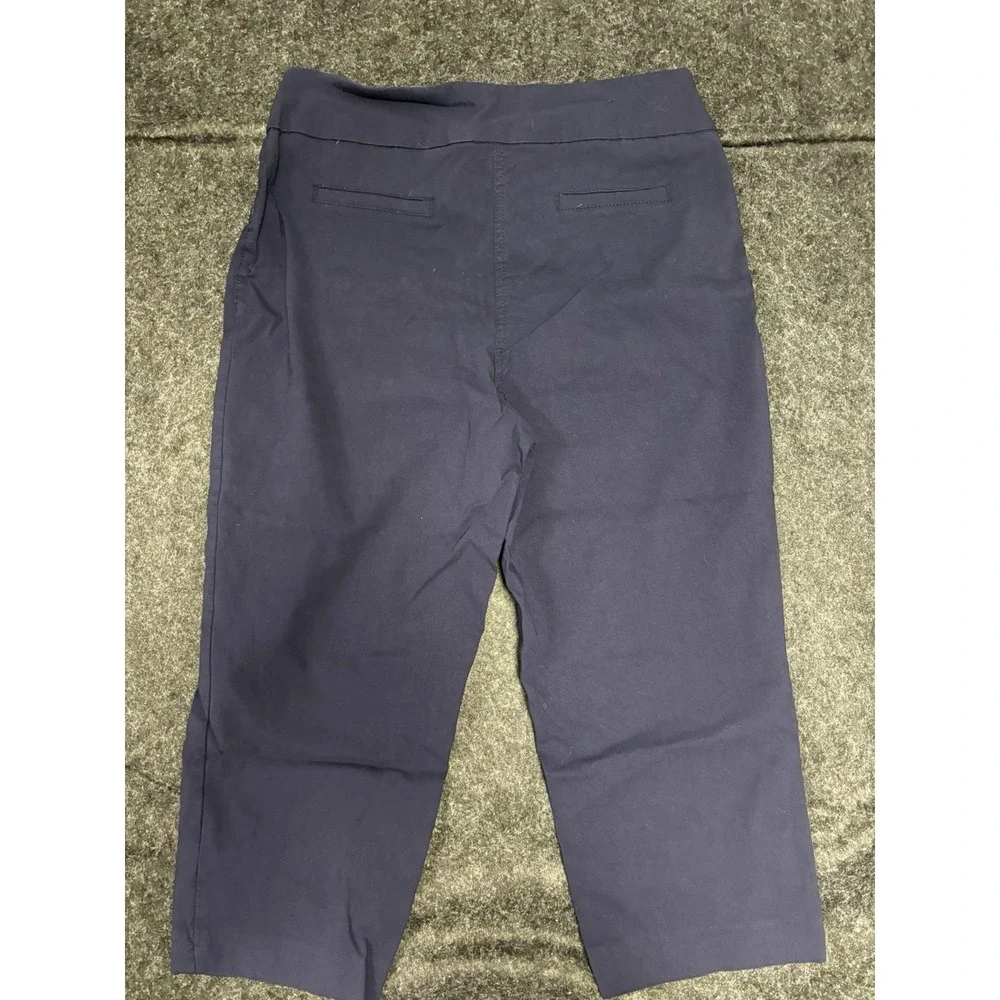 Westbound Women's‎ Elastic Waist Pull On Pants Size 10 Navy 602